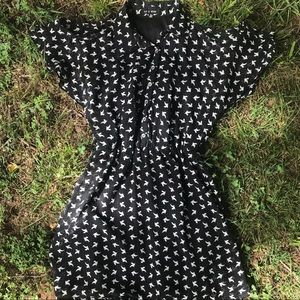 Cold shoulder mini dress